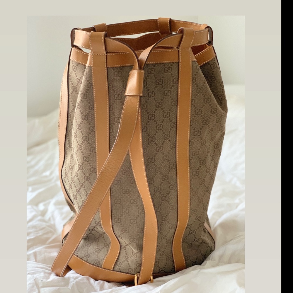 Rare vintage Gucci large Bucket backpack